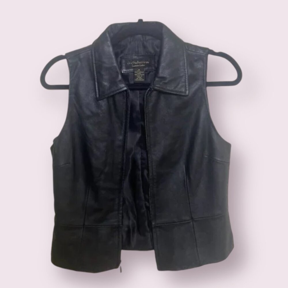 ⭐️ Lambskin Leather Jacket Zip Rock Grunge Country Hipster Boho Chic Hip Jacket